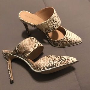 BCBG Generation Snake skin Mules